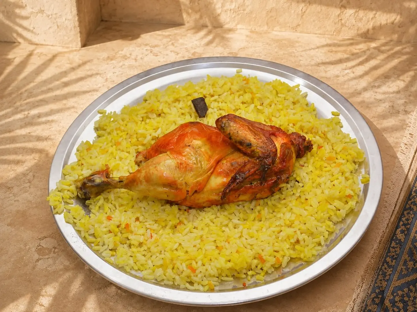 Mandi Madbi Madghout Haneeth Shawaya Half A Chicken