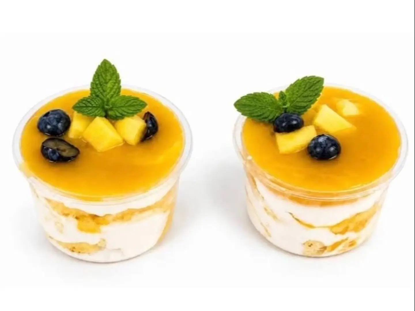 Mango Trifle Cups With Fresh Fruits