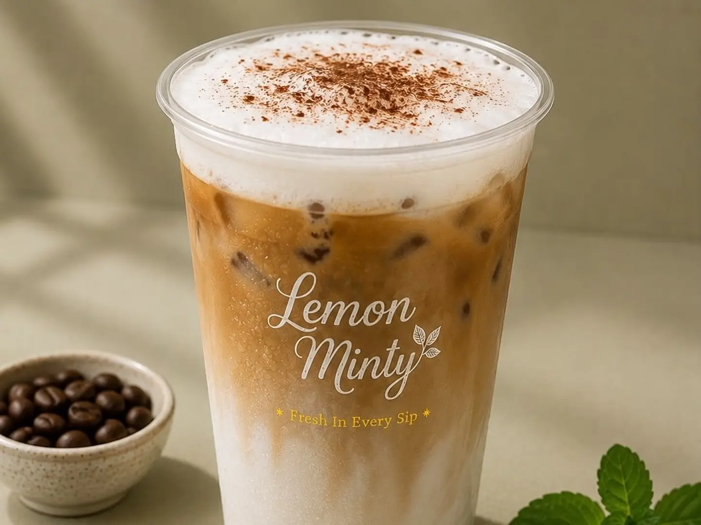 Cappuccino Iced With Cream