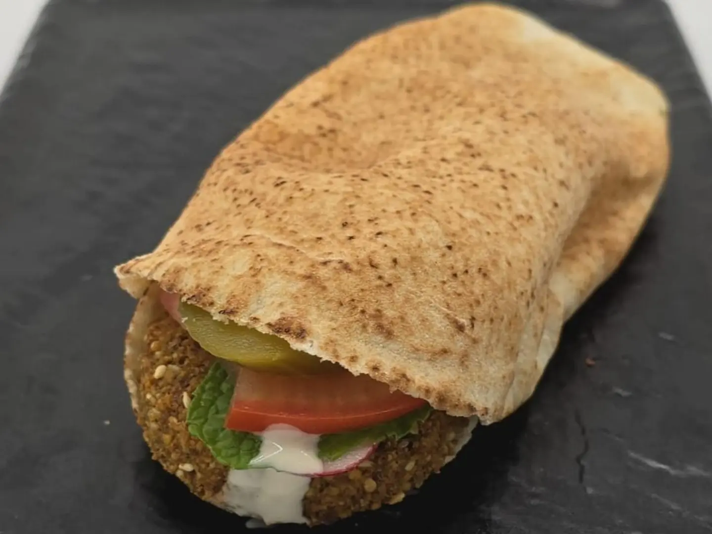 Falafel Sandwich + Tomato + Cheese