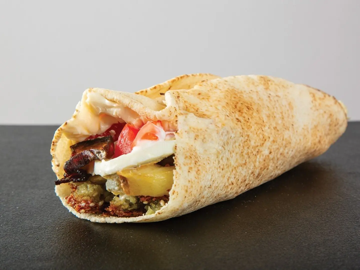 Falafel Sandwich + Egg + Cheese And Potato