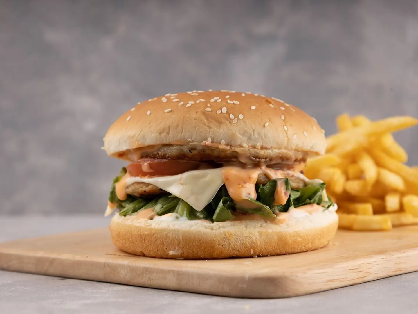 Chicken Burger With Cheese