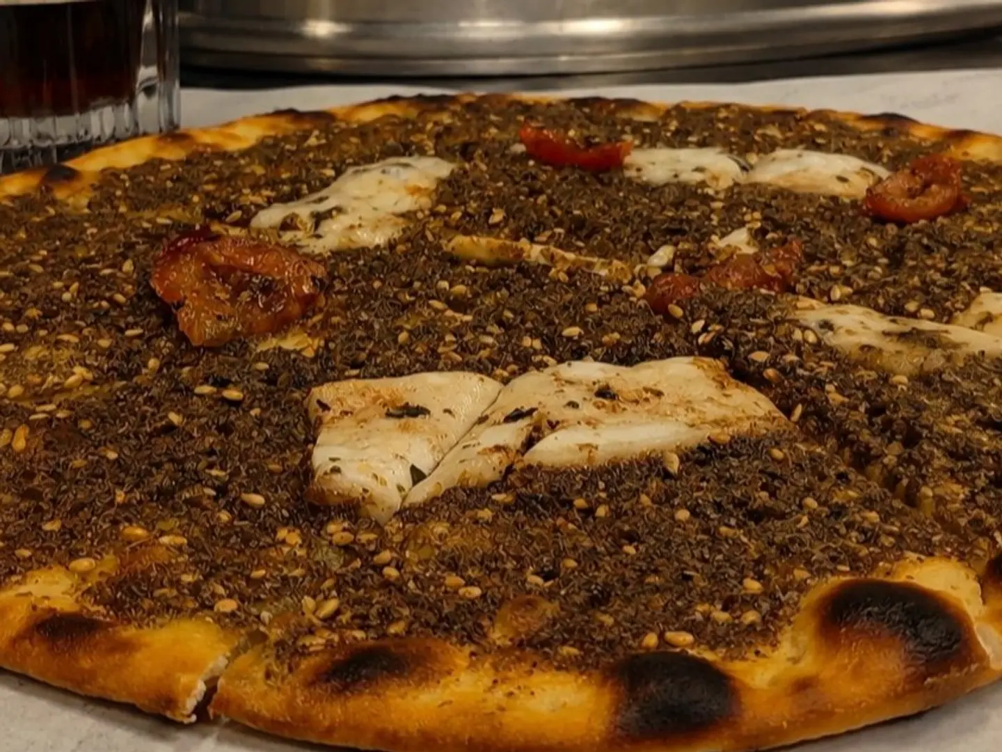 Zaatar Manakish With Halloumi