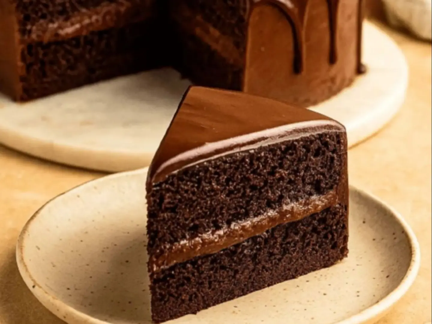 Ganache Chocolate Cake