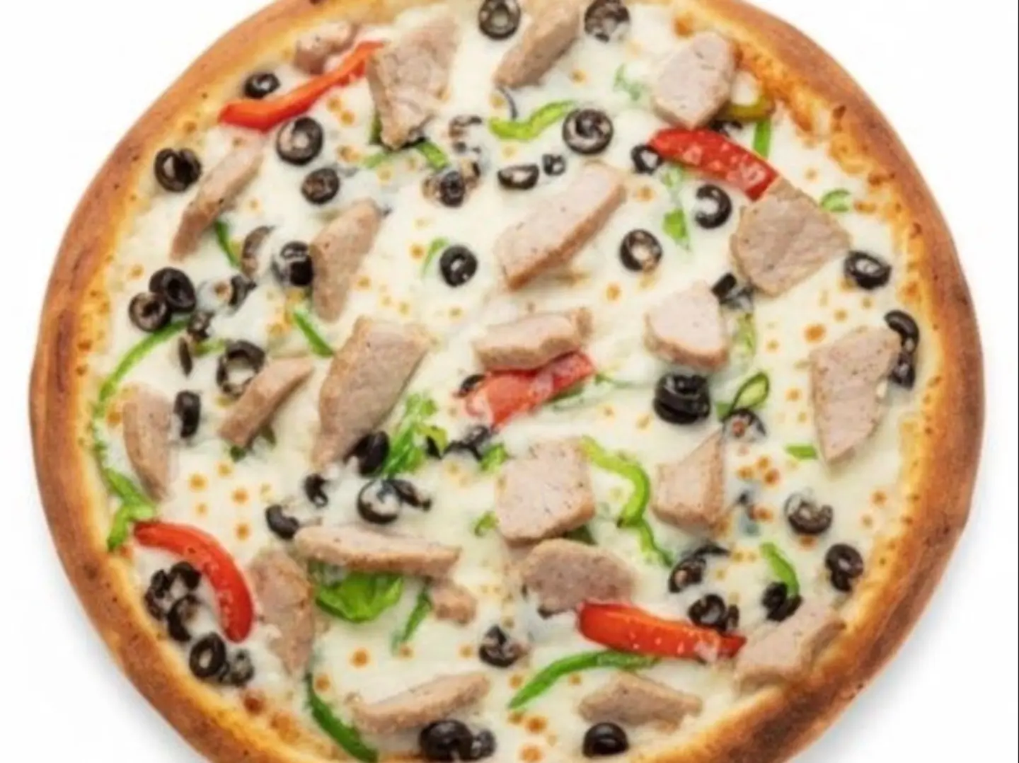 Chicken Burger Style Pizza