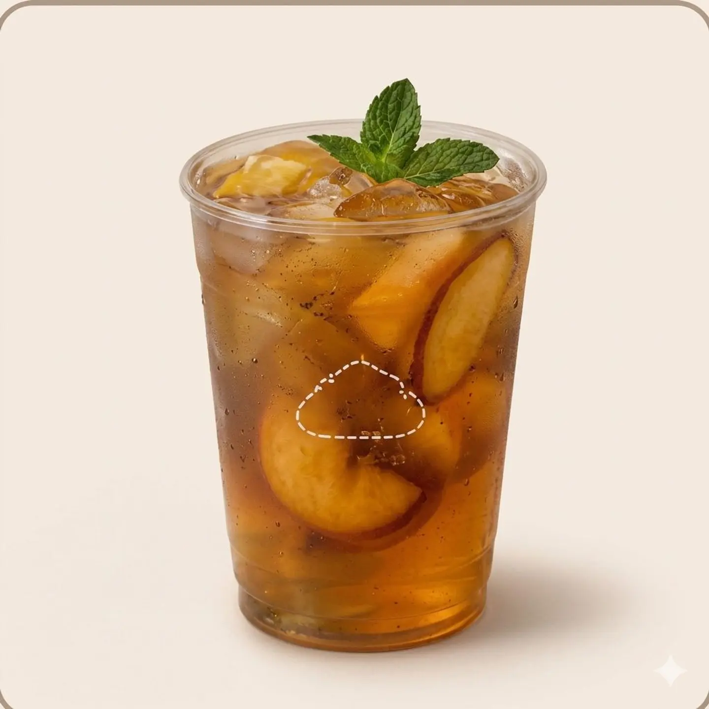 شاي مثلج بالخوخ