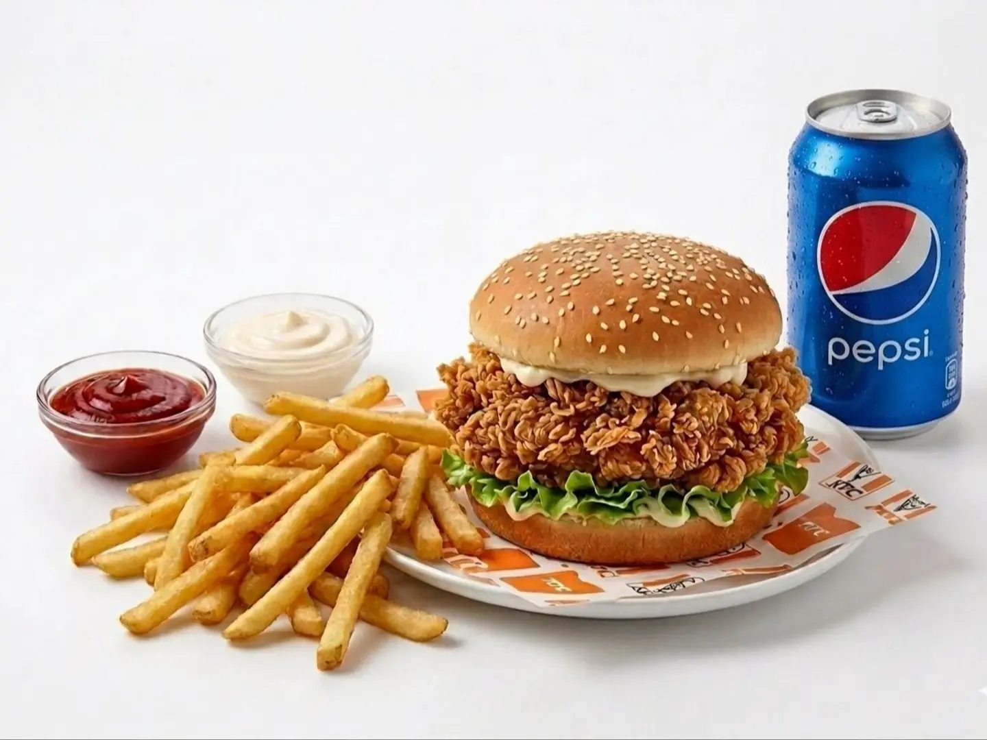 Crispy Chicken Burger Meal