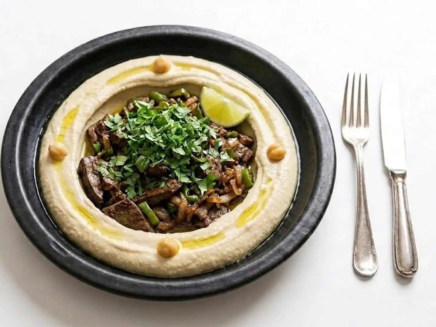 Hummus Liver Plate