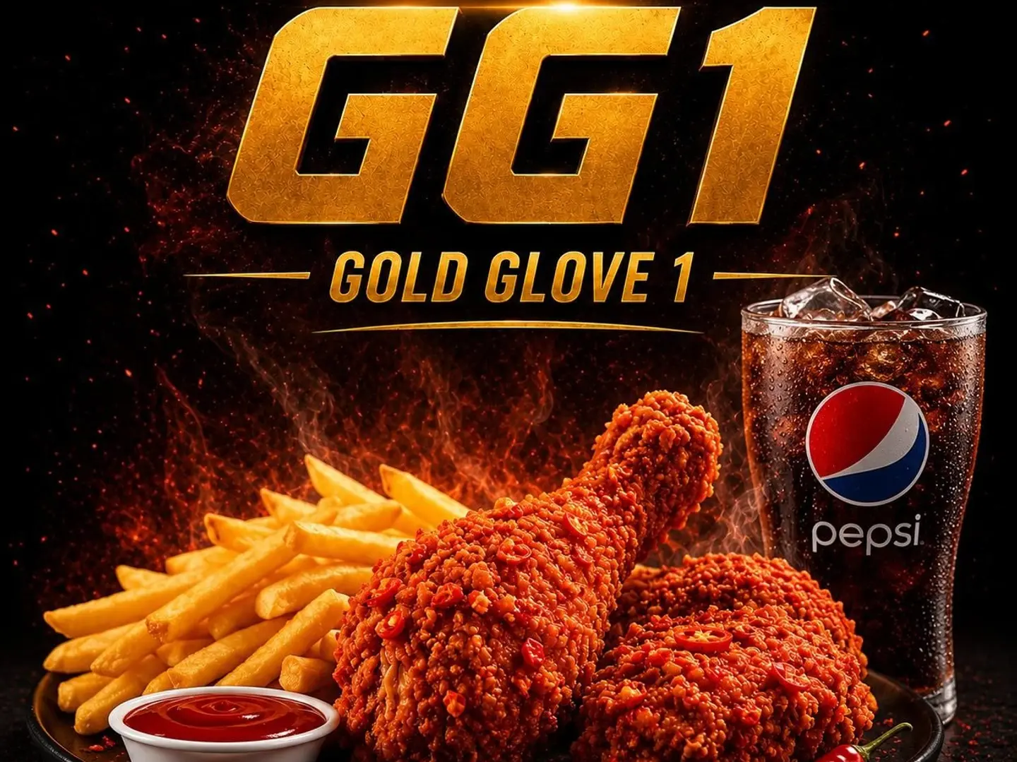 Spicy Crispy Broasted Chicken Meal
